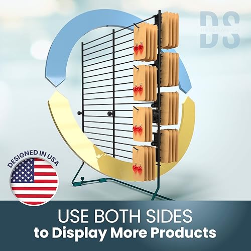 Miniatura 4 de DS THE DISPLAY STORE Exhibición de joyería negra para vender con 26 ganchos, organizador de joyas, exhibición de pendientes para la venta, soporte