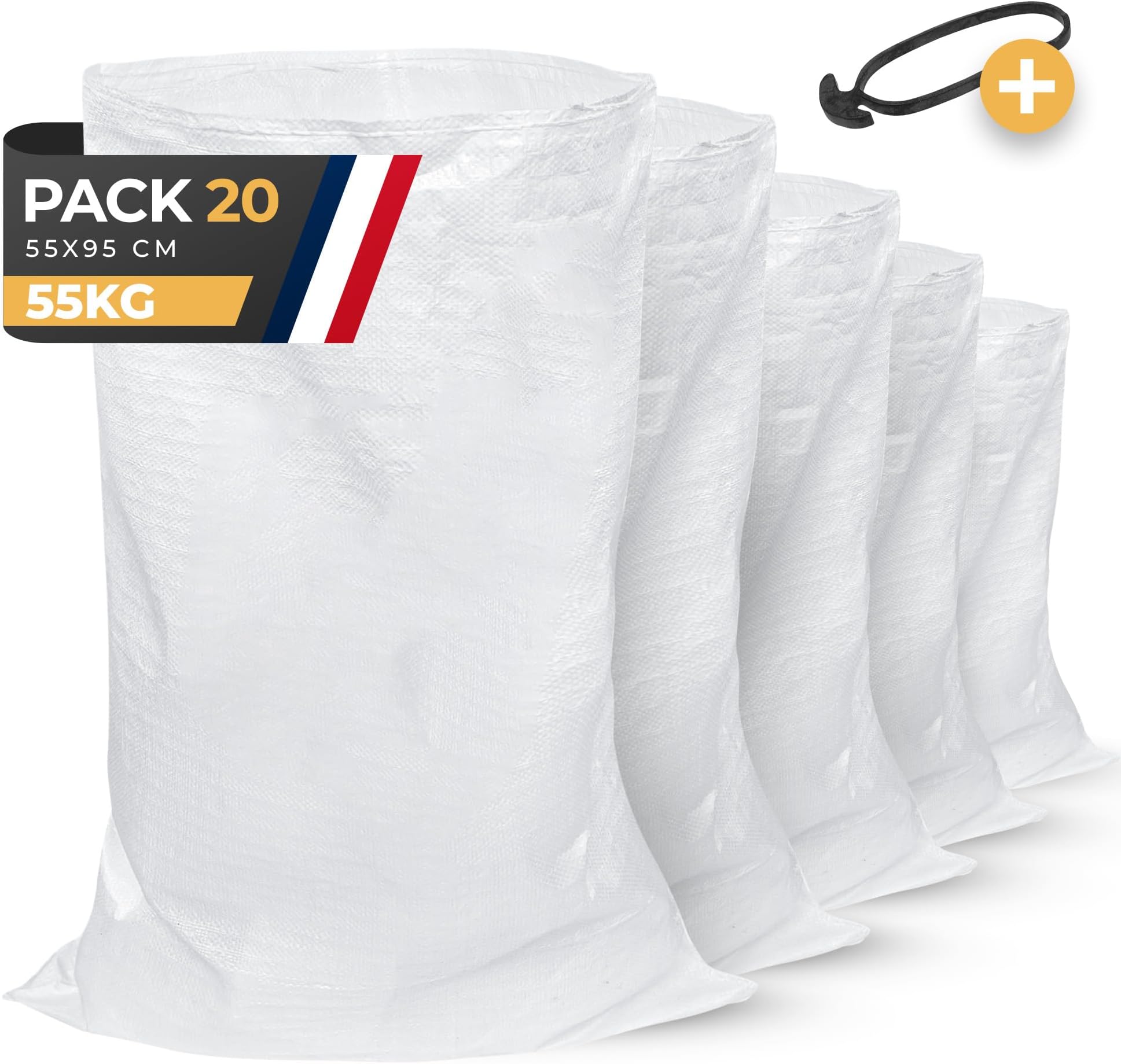 Sac à gravats noir - 951 - 800x1000 - carton de 100 sacs