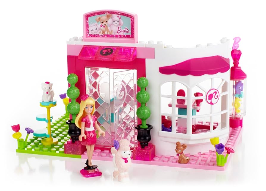 Barbie メガブロックス  Build'n Style! Mega Bloks BARBIE Build N Style Fashion Boutique Set Stop