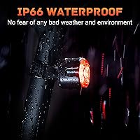 Vista 5 de Bike Rear Light Rechargeable Taillight: Semaho Safety Bicycle Tail Lights for Night Riding