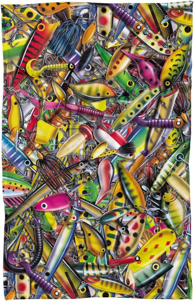 LOGOVISION JQ Licensing Blanket, 36"x58" Saltwater Gamefish Fleece Blanket