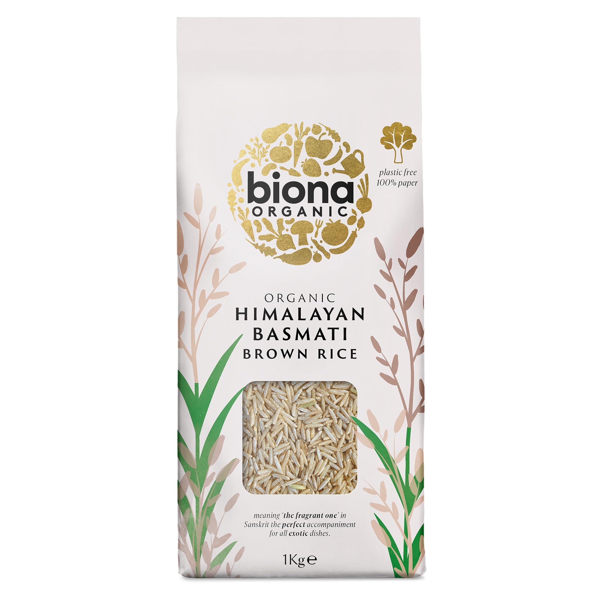 Organic Basmati Brown Rice, 1 kg