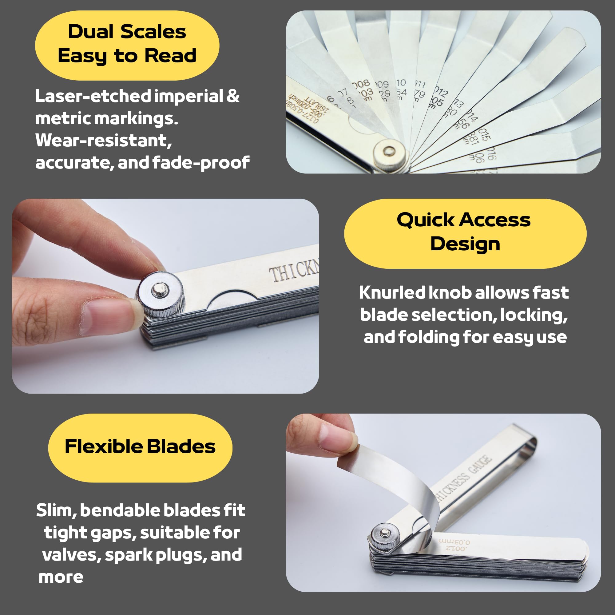 Ceinueia Feeler Gauge Set - Precision Measurement -4
