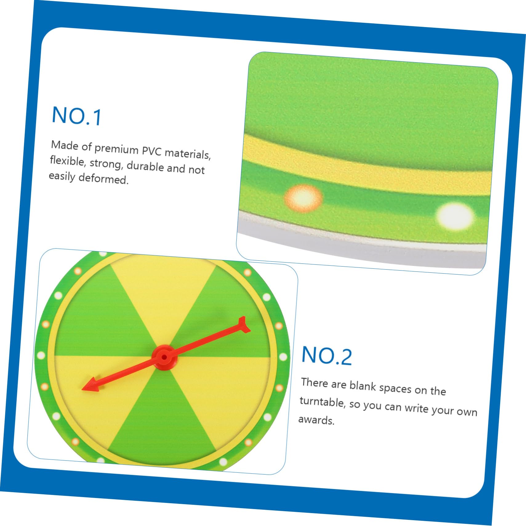 COSMEVIVI Large Cardboard Game DIY Wheel Spinning Prize Wheel Turn Plate Fun for All Ages