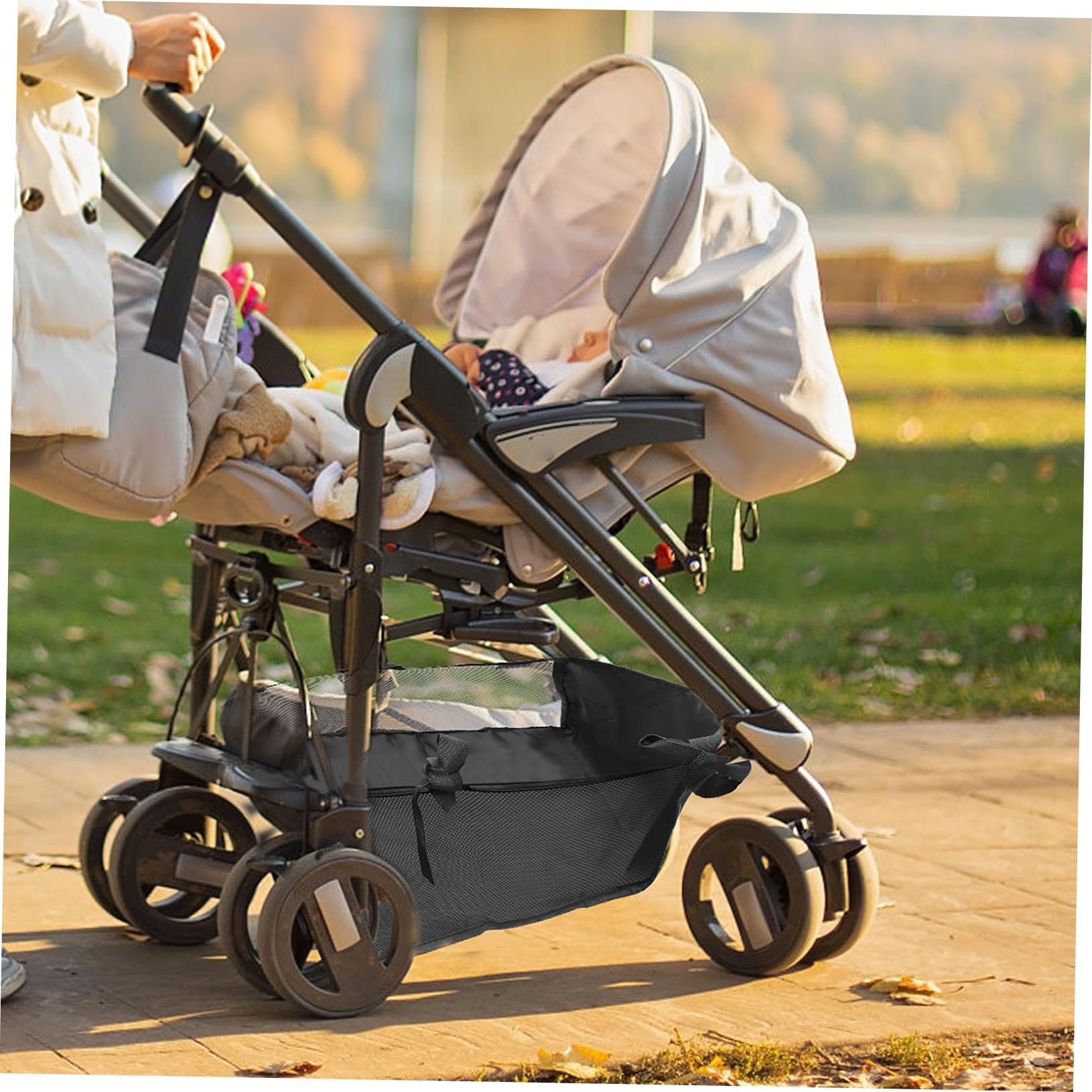 Alipis Cestino Inferiore Del Passeggino Cestino Per Auto Carrozzino Borsa Per La Scuola Del Passeggino Custodia Per Passeggino Bambino Panno Oxford Cestino Portaoggetti Camion