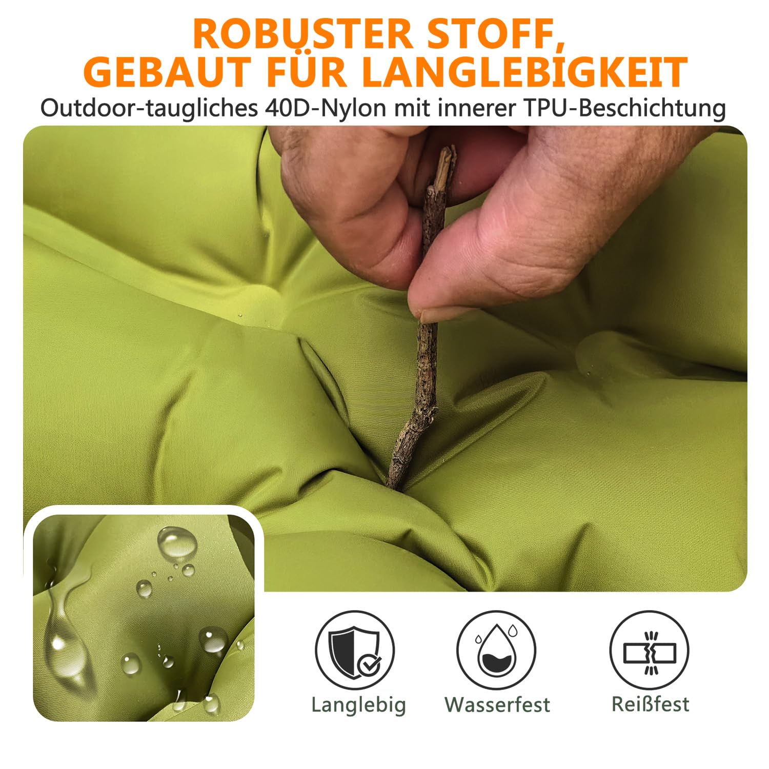 Luftmatratze Camping, Isomatte Camping, isomatte selbstaufblasend | Liegekomfort, Schnellaufblasung, Integrierte Fußpumpe, Platzsparend, Verdickt, Robust, Leicht, Vielseitig-Ideal für Outdoor