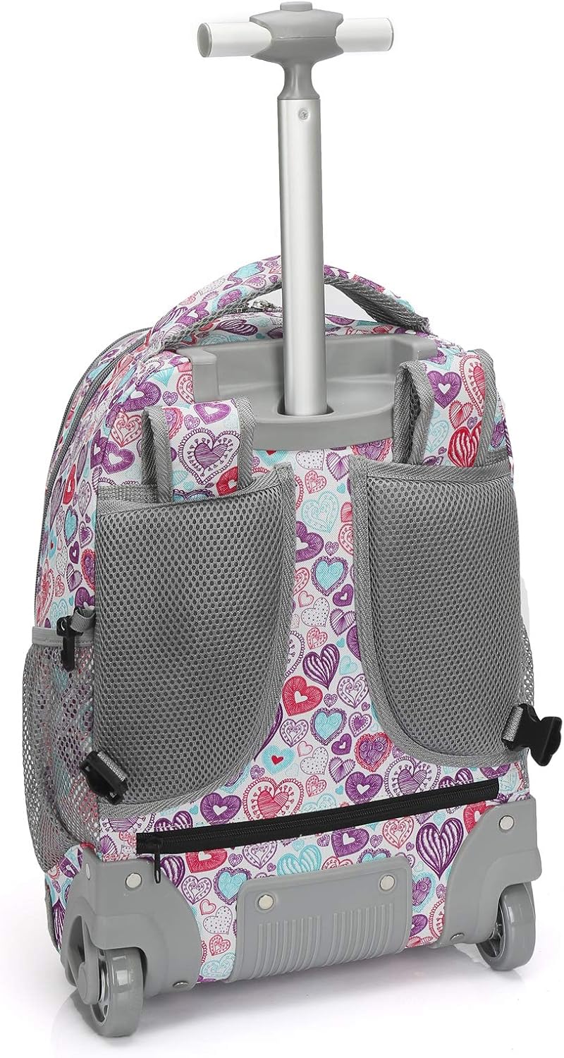 Tilami Rolling Backpack for Kids 19 inch Backpack on Wheels for Boys & Girls - Image 7