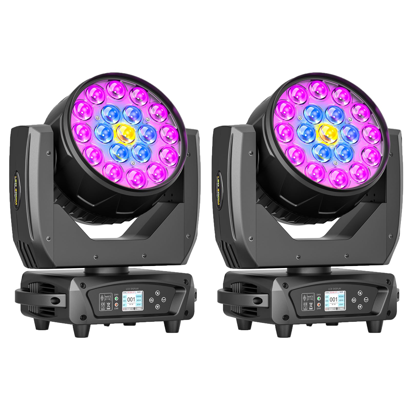 Amazon.com: 19x10W Moving Head Light Focusing/Beam/Wash/Zoom
