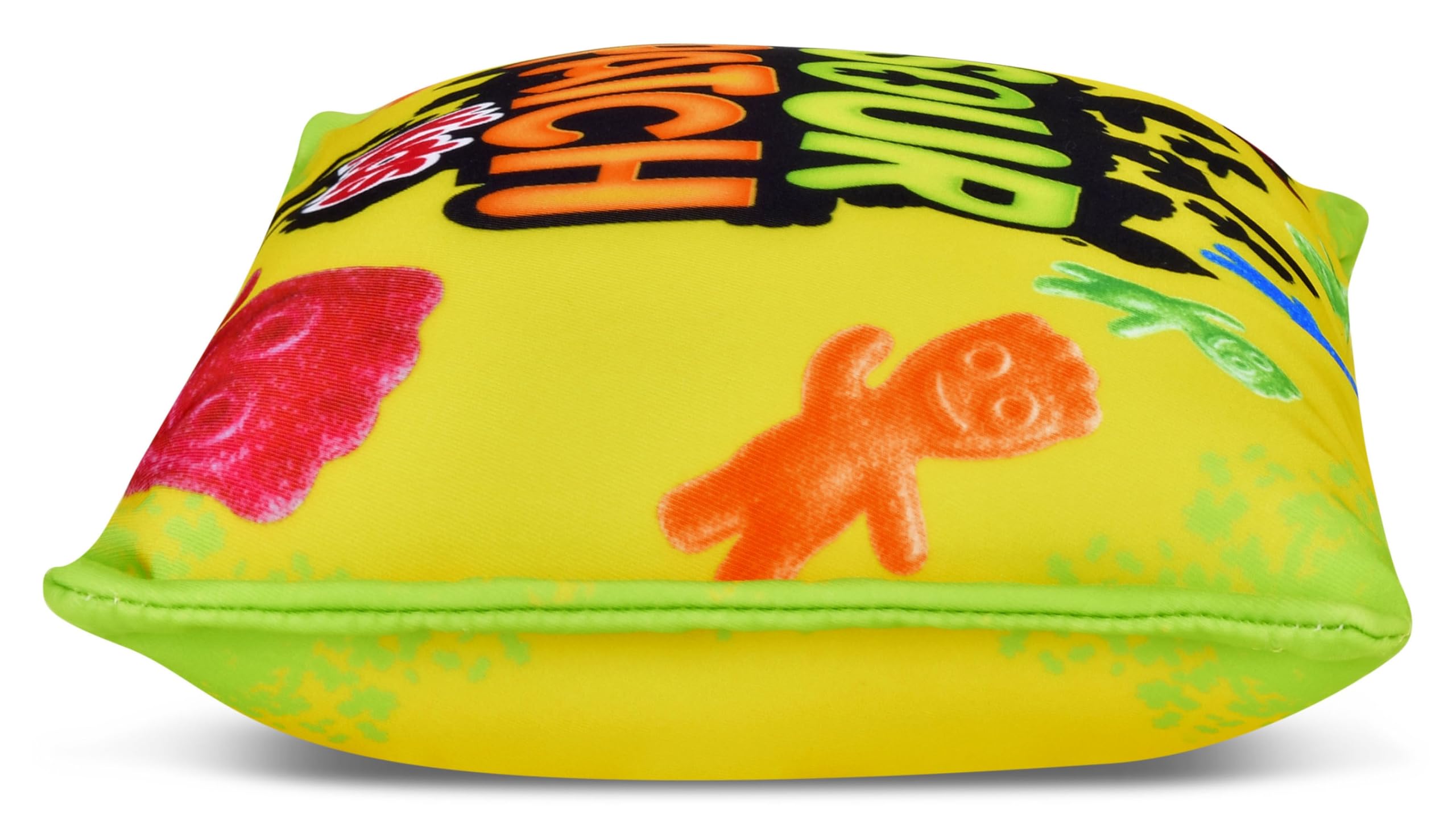 iscream Sour Patch Kids Package Photoreal Print 12" x 7" Microbead Accent Pillow, Yellow, Orange, White, 12"Wx7"H - Image 4