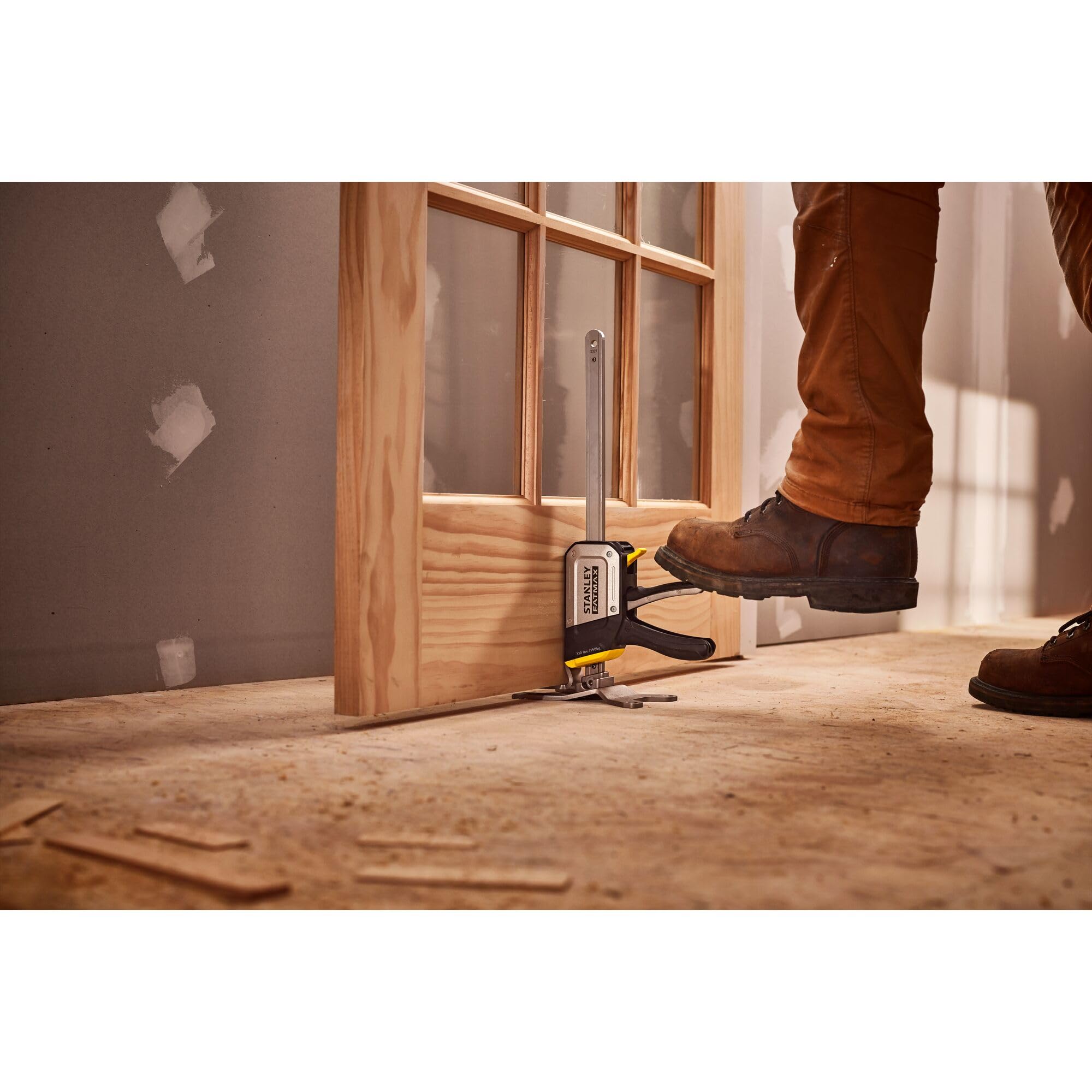 STANLEY FATMAX TradeLift Utensile multifunzionale per il sollevamento e la tenuta (fino a 150 kg), il livellamento (2,5 mm) e la distensione (fino a 220 mm) (confezione doppia), FMHT83552-1