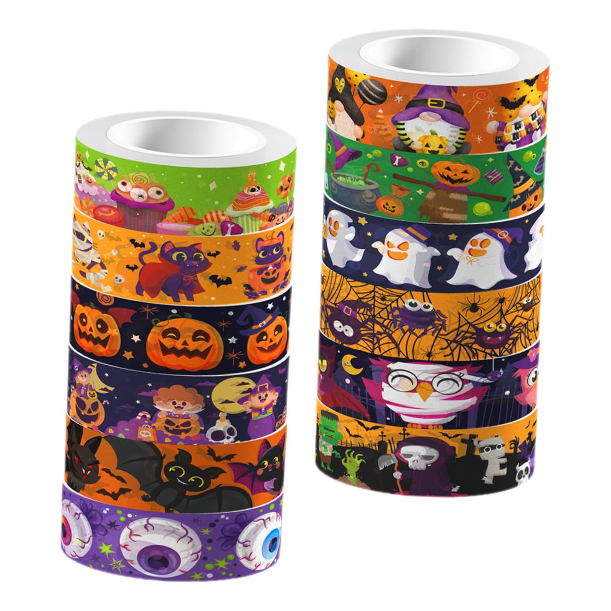 Lurrose 5 Set Di Nastri Decorativi Per Halloween Carini Di Nastro Washi Per Scrapbooking Nastro Decorativo Per Festival 10 Modelli 12 * 5