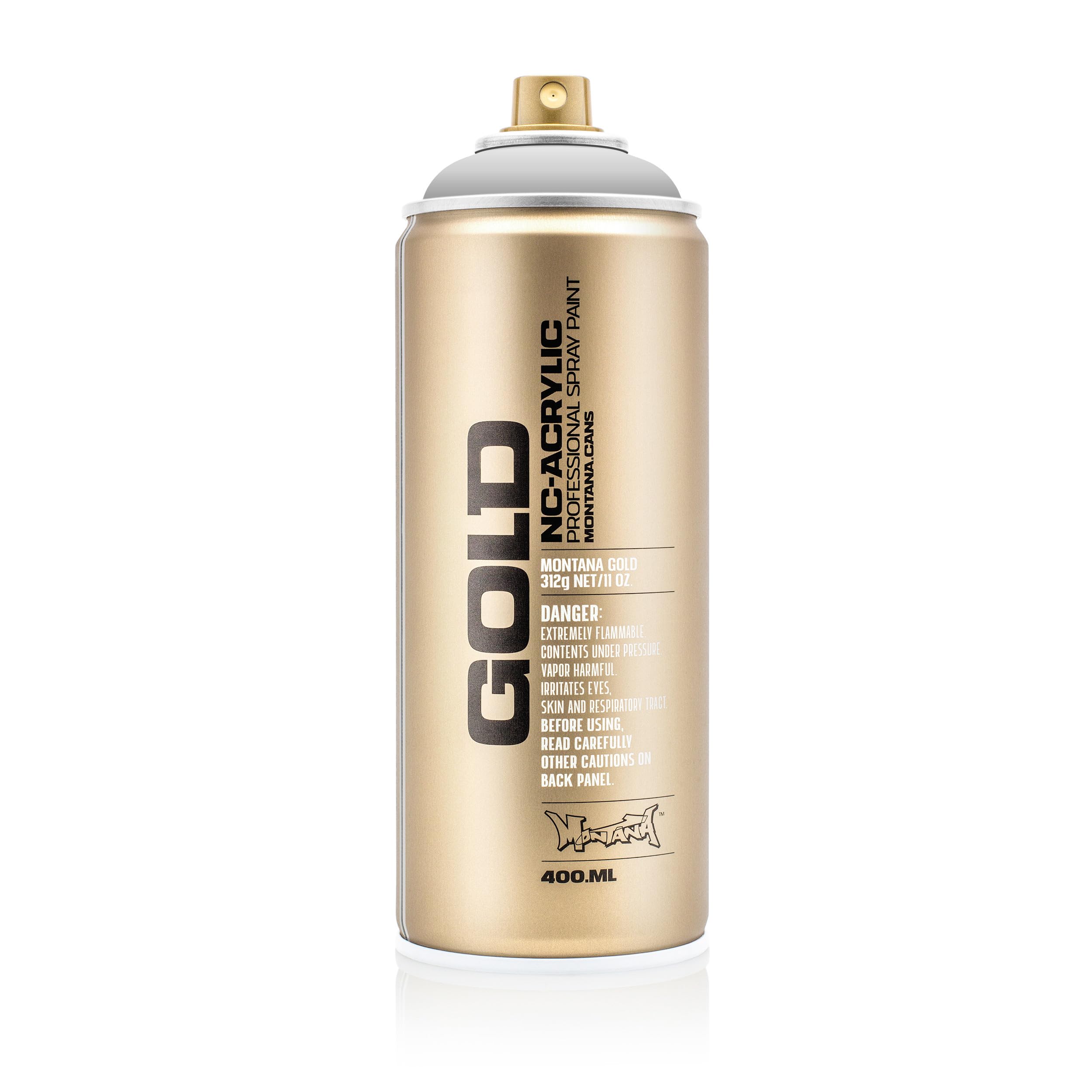Montana Gold Acrylic Spray Paint Can 400ml Opaque Wall Coating