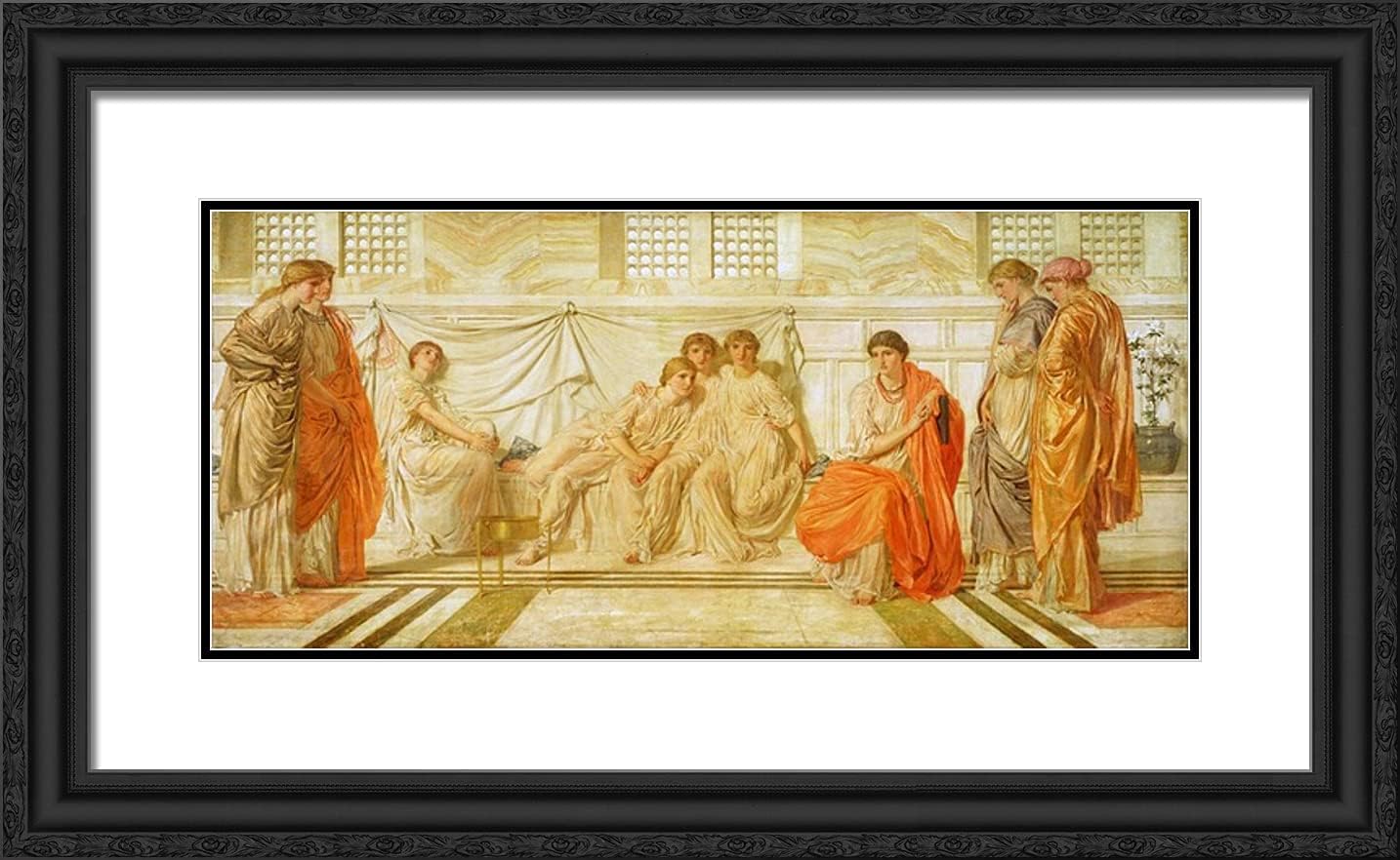 ArtDirect Moore, Albert Joseph 24x15 Black Ornate Framed Art Print with Double Matting Titled: The Shulamite