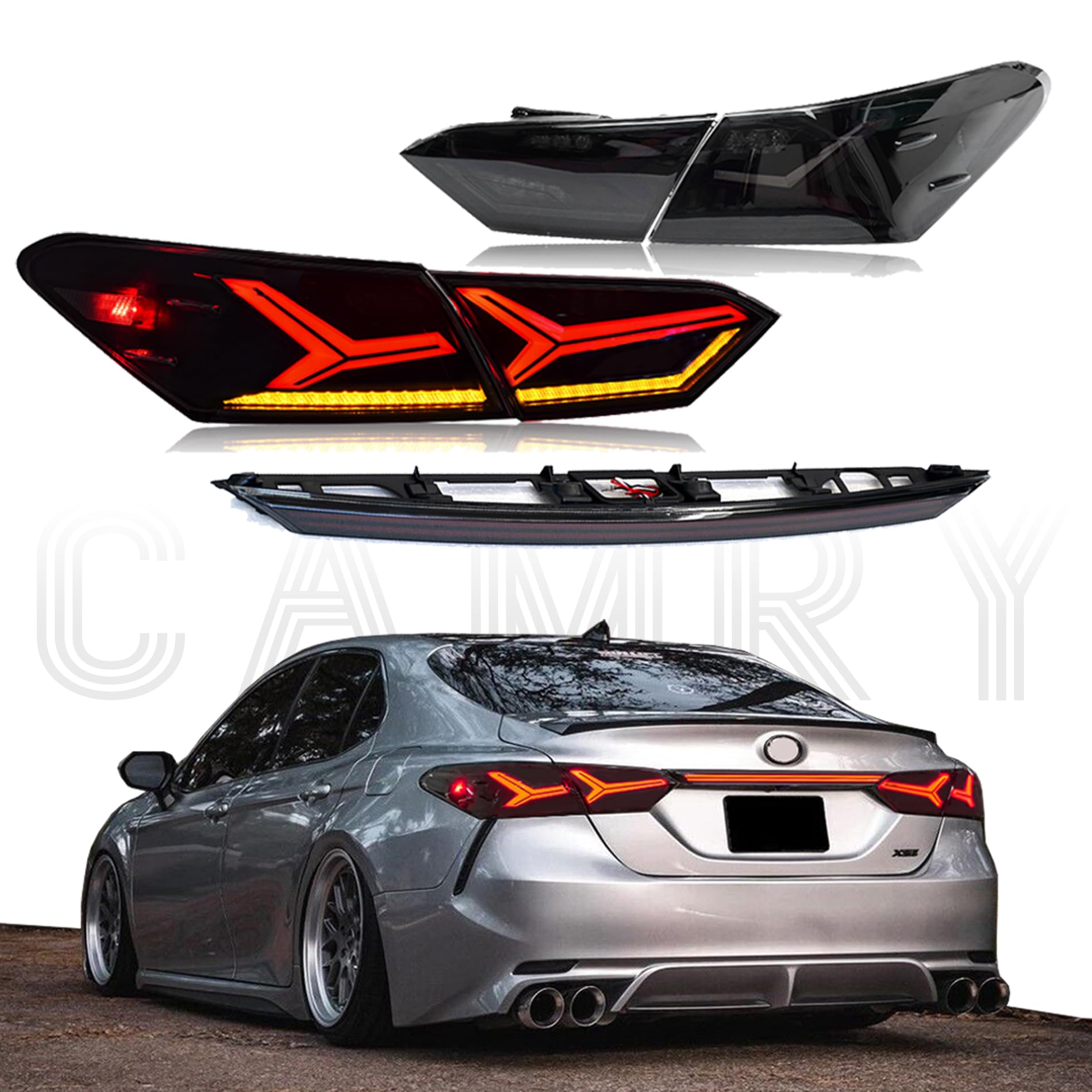 Amazon.com: T T-ABC Mods Tail Lights for Toyota Camry 8th Gen 2018