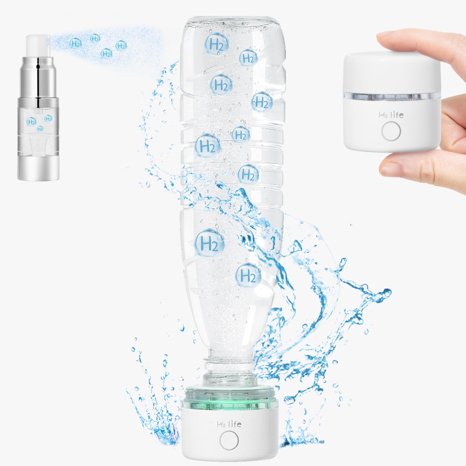 generatore di acqua all'idrogeno con tecnologia SPE PEM, ionizzatore dell'acqua, generatore di bottiglie d'acqua all'idrogeno, macchina per acqua all'idrogeno (bianco)