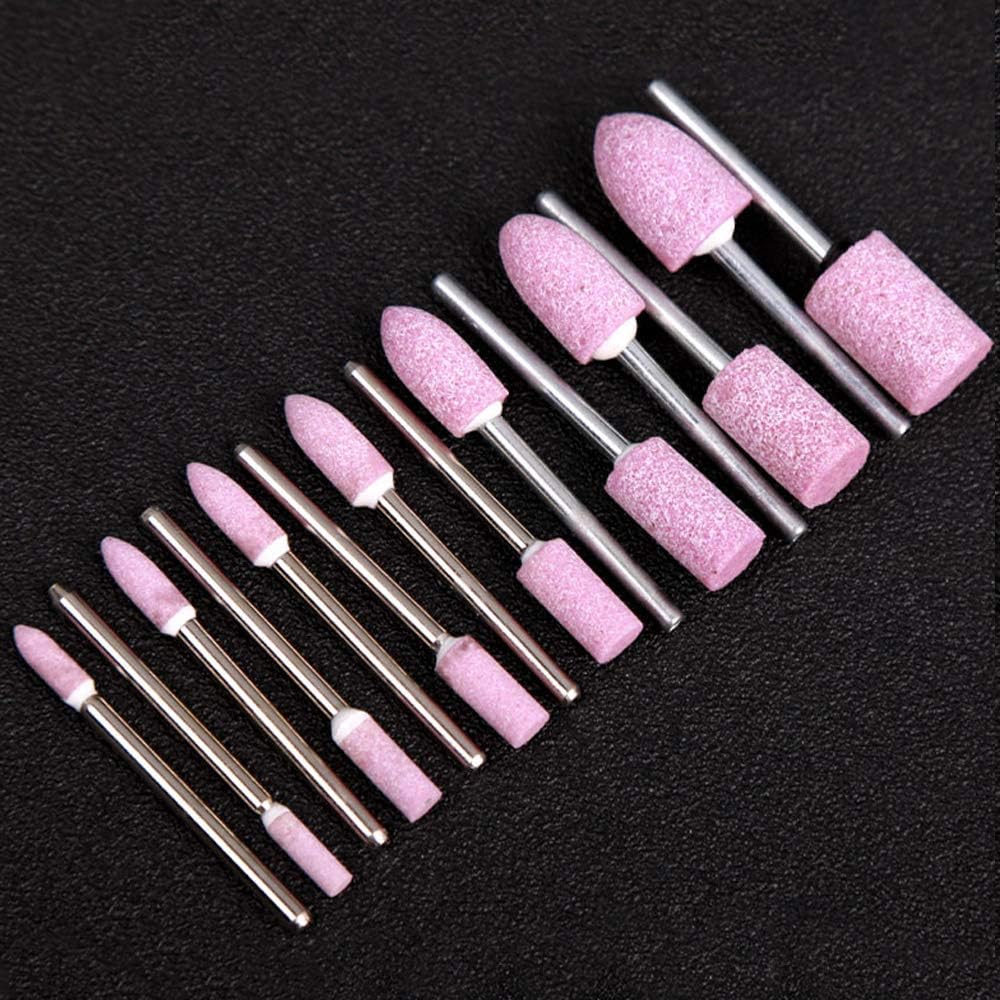 Holiday Deals 🛒 Oudtinx 100 pcs Abrasive Stone Points Electric Grinding Dremel Accessories Polishing Grinding Head Wheel Tool Kit For Dremel Rotary Tool (Red)