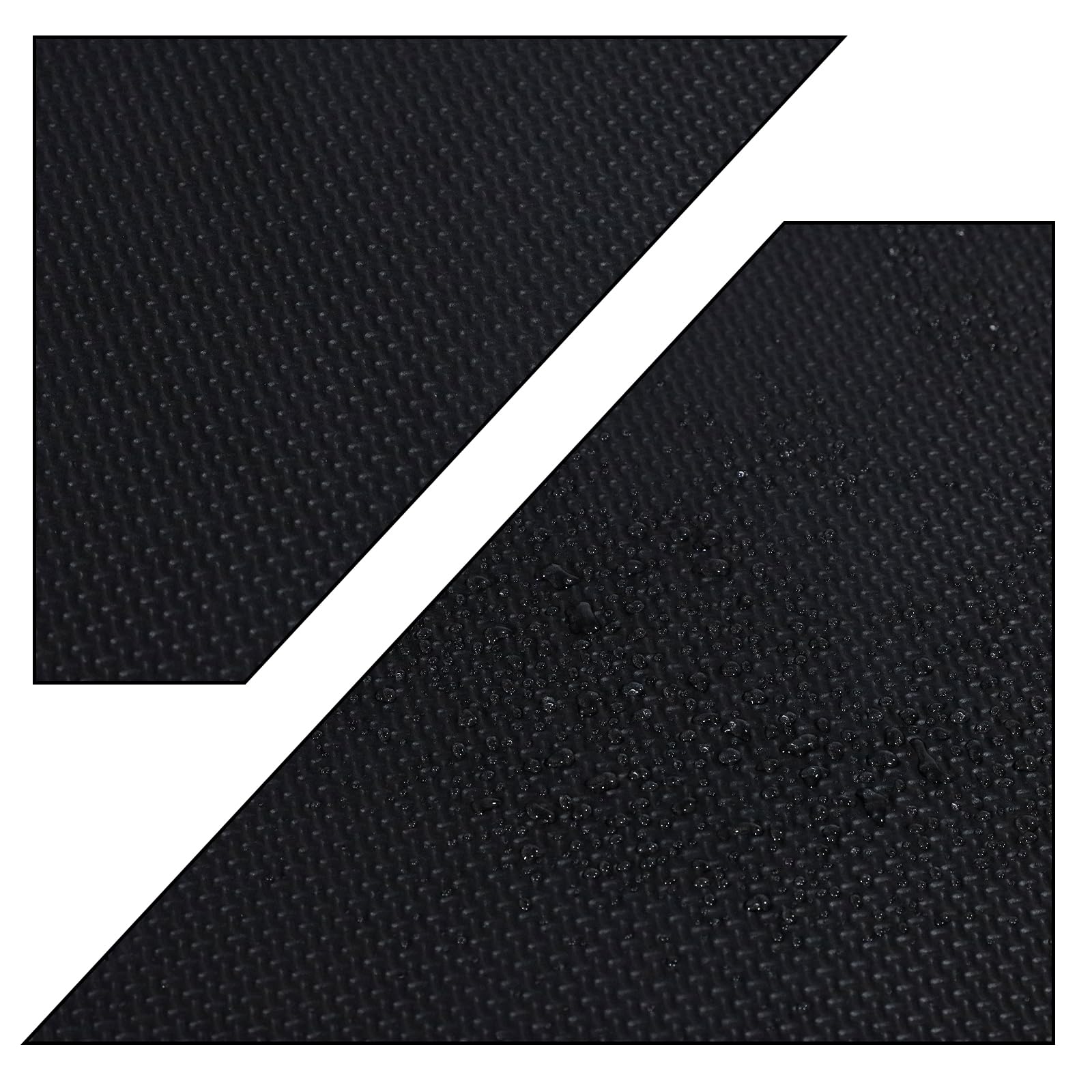 CCLIFE Tappeto Puzzle palestra tappeto a incastro pavimento gommato palestra tappeto da fitness tappeto antiurto,60x60 cm 16 pezzi nero - tessitura tela