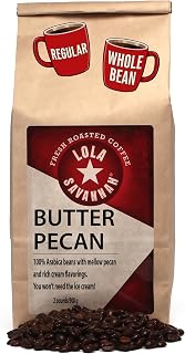 Lola Savannah Butter Pecan Whole Bean Caffeinated Coffee, 2lb