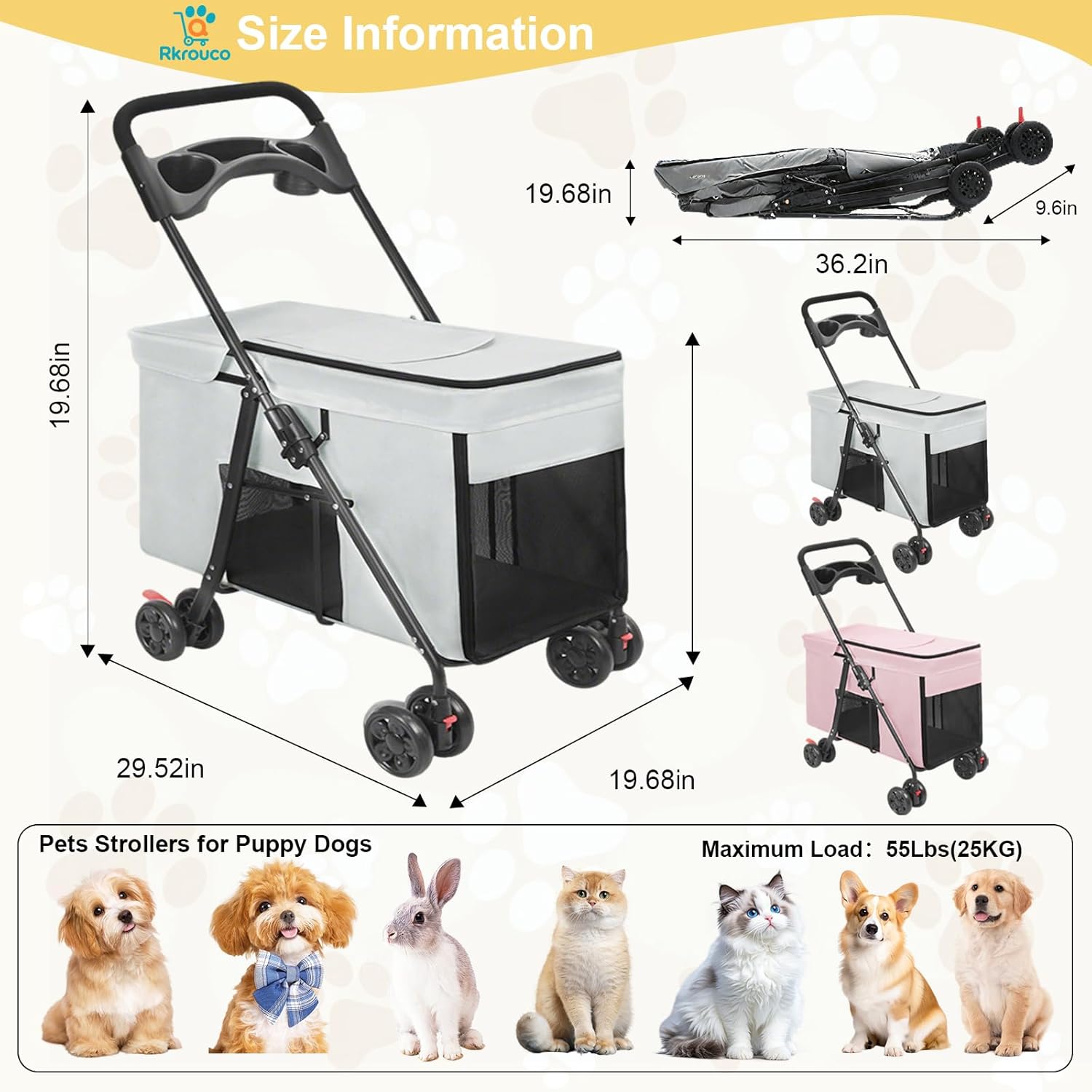 Ultimate Freedom: Review of the Foldable Pet Stroller for Comfortable Travels with Your Furry Friend!