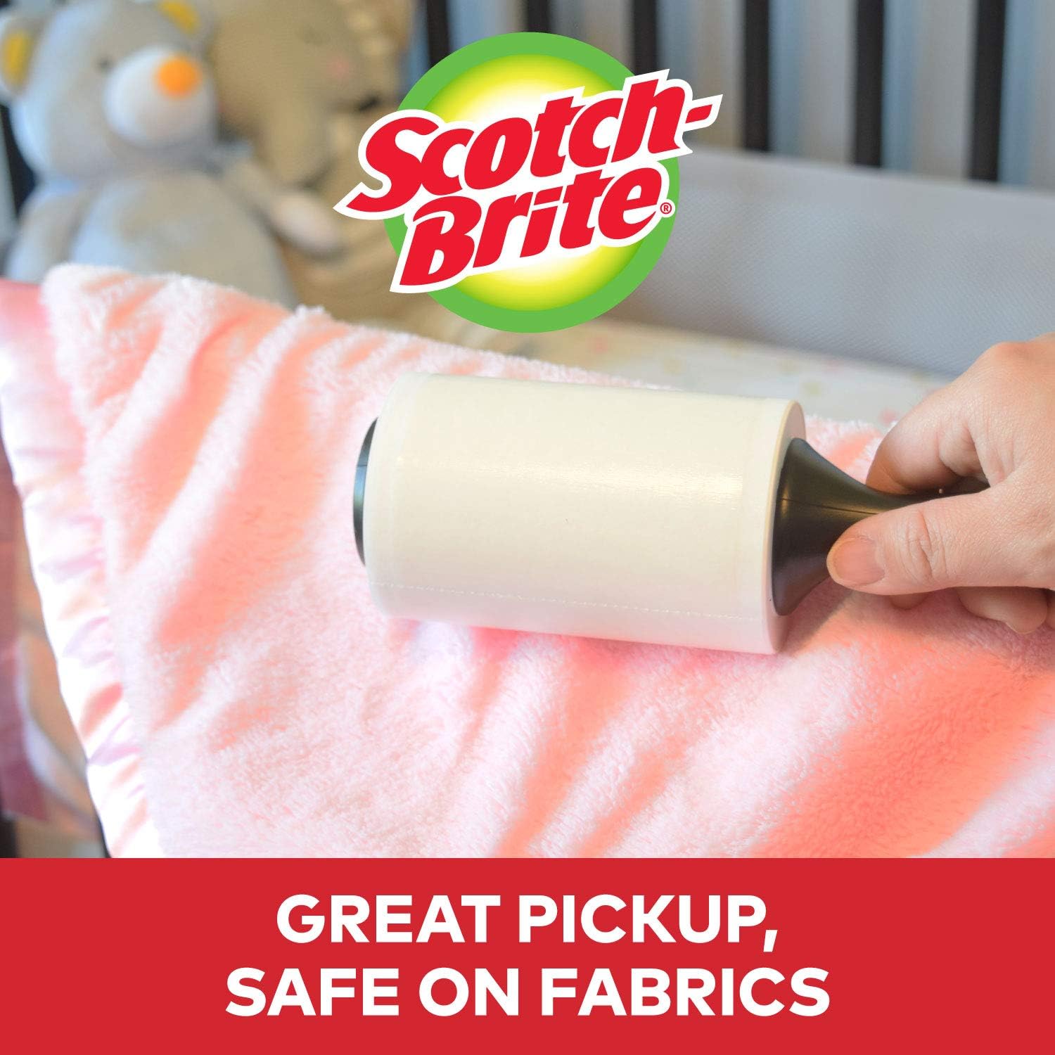 Scotch-Brite Lint Roller, Works Great On Pet Hair, 2 Rollers, 56 Sheets Per Roller, 112 Sheets Total : Health & Household