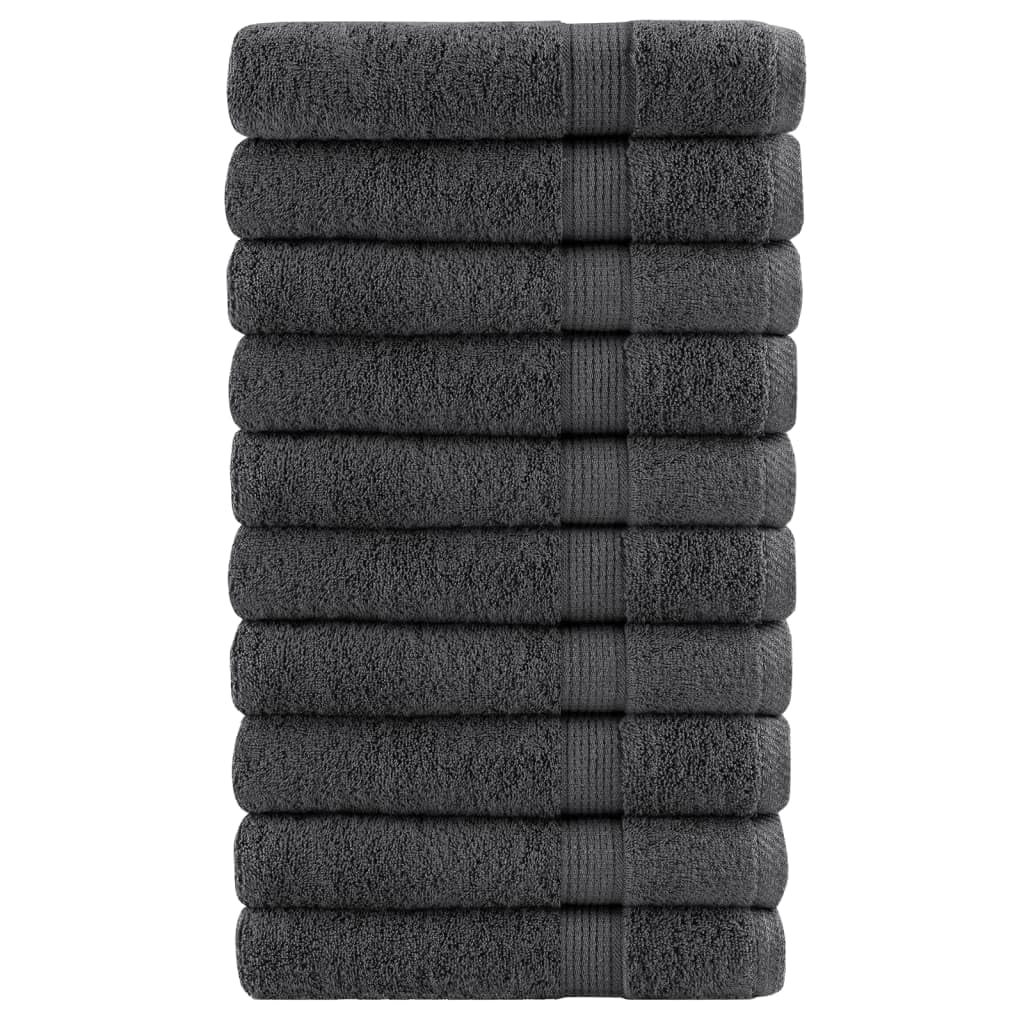 Juego de 10 toallas de sauna Solund, 100% algodón Oeko-Tex de 80 x 200 cm