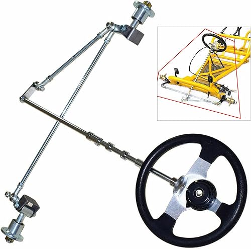 Kit de volante delantero para volante, barra de acoplamiento de rótula, kit de eje para 168CC ATV Go Kart Quad