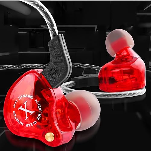 Miniatura 3 de UrbanX iX2 Pro Dynamic Hybrid Dual Driver in Ear Músicos Auriculares con micrófono sin enredos, auriculares intrauditivos para Motorola Moto E40