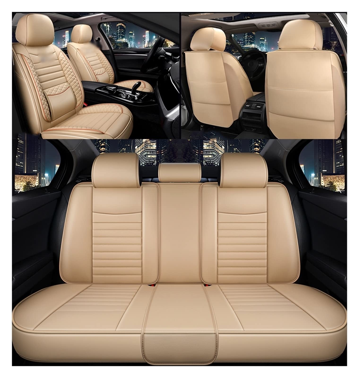 Lot De 2 Bouchons Universels Siège Auto En Cuir Synthétique - Compatible Alfa Romeo Giulia, Mito, Giulietta, 147, 159, Brera, Spider