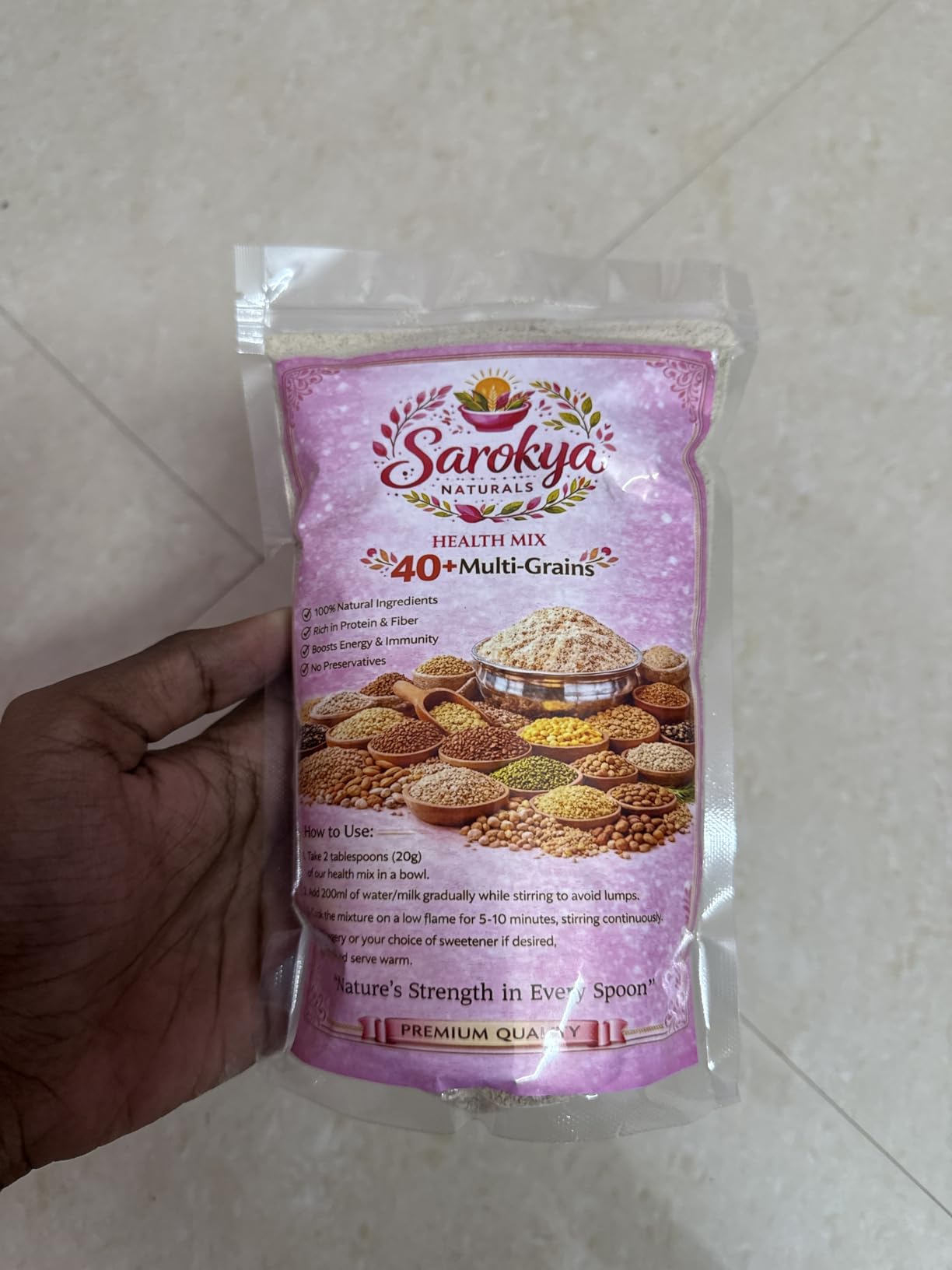 Multigrain Powder Mix Multigrain Health Mix powder (500g) : Amazon.in: Grocery & Gourmet Foods