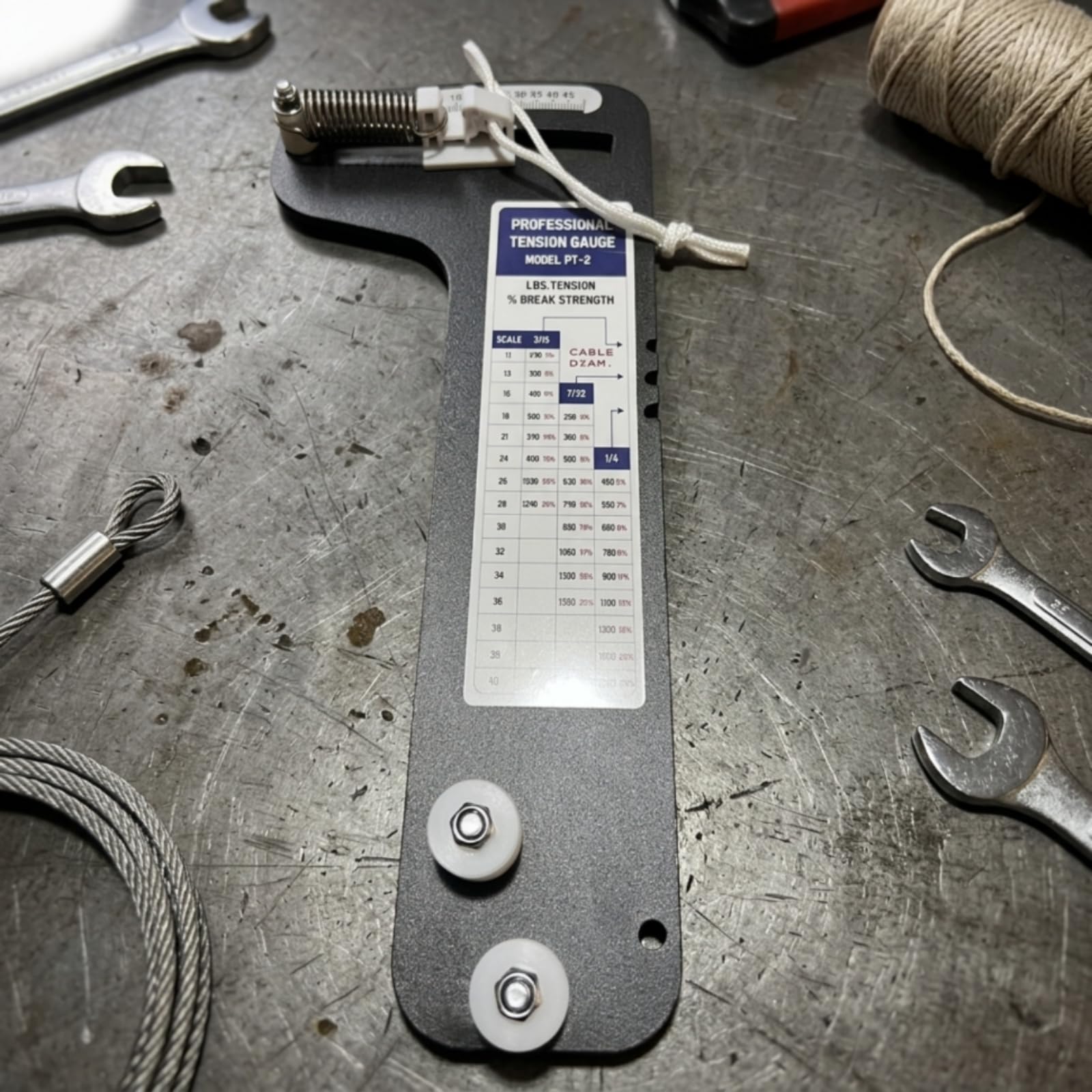 Segelboot-Takelage-Spannungsmesser Kompakt Drahtseil-Spannungsmesser Hochpräzise Drahtseil-Spannungsmessgerät für Segler