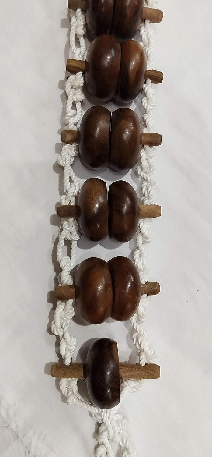 Masterarts Wooden Massager, Acupressure Back Massager Rassi Massager Belt Massager Self Use Massager in Pure Sheesham Wood Wheel Size 2 Inch (16 Wheels) Masterarts Wooden Massager, Acupressure Back Massager Rassi Massager Belt Massager Self Use Massager in Pure Sheesham Wood Wheel Size 2 Inch (16 Wheels)