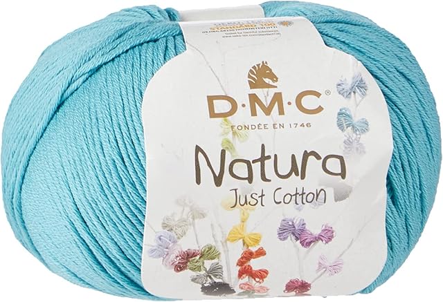 DMC Natura Yarn, 100% Cotton, Turquoise (N49), 50g