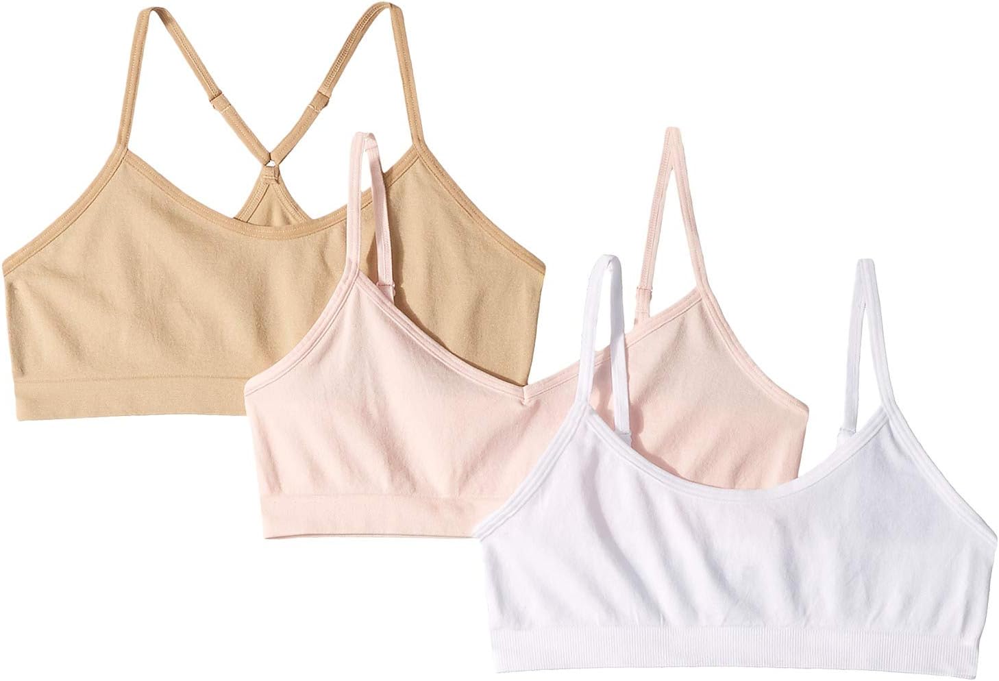 Seamless 3-Pack Beginner Crop Bra (Little Kids/Big Kids)