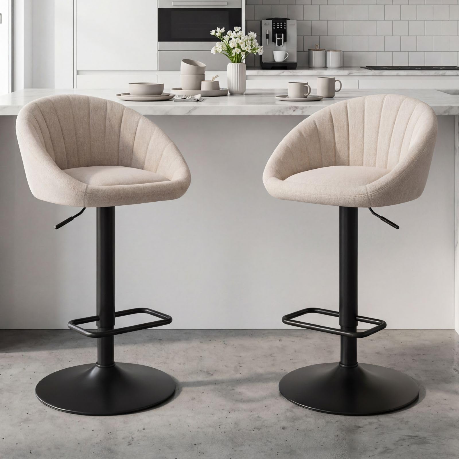 ya-home tabouret bar tissu réglable