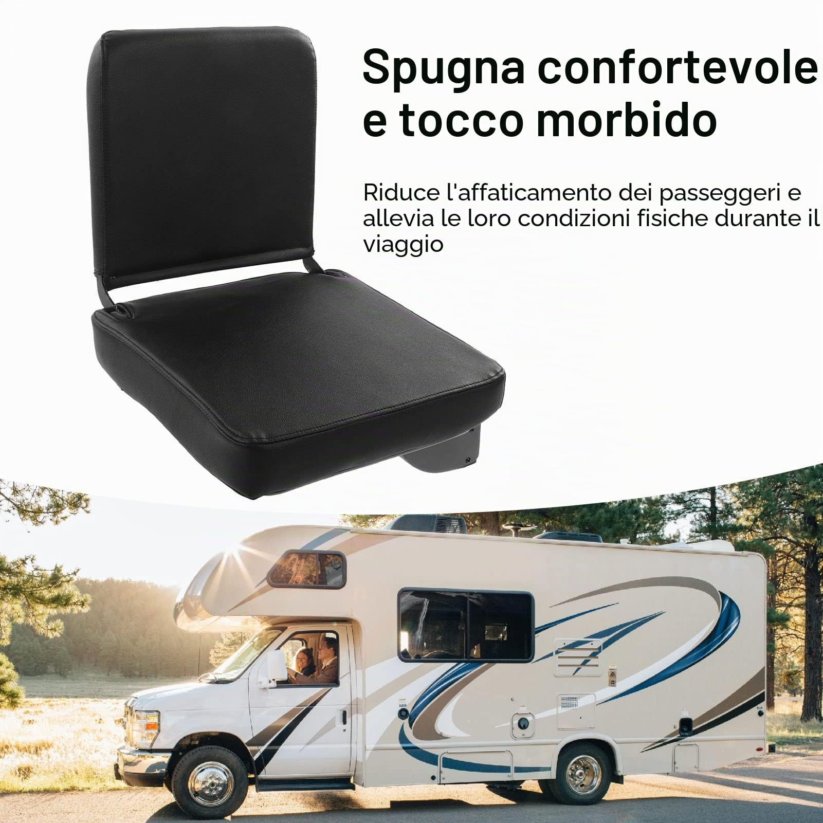 Sedile pieghevole per barca, sedile pieghevole compatto per a rimbalzo automatico Sedile ribaltabile salvaspazio, quando nessuno si siede rimbalza automaticamente