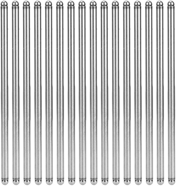 16Pcs Valve Push Rod Set, Hardened Steel Pushrods