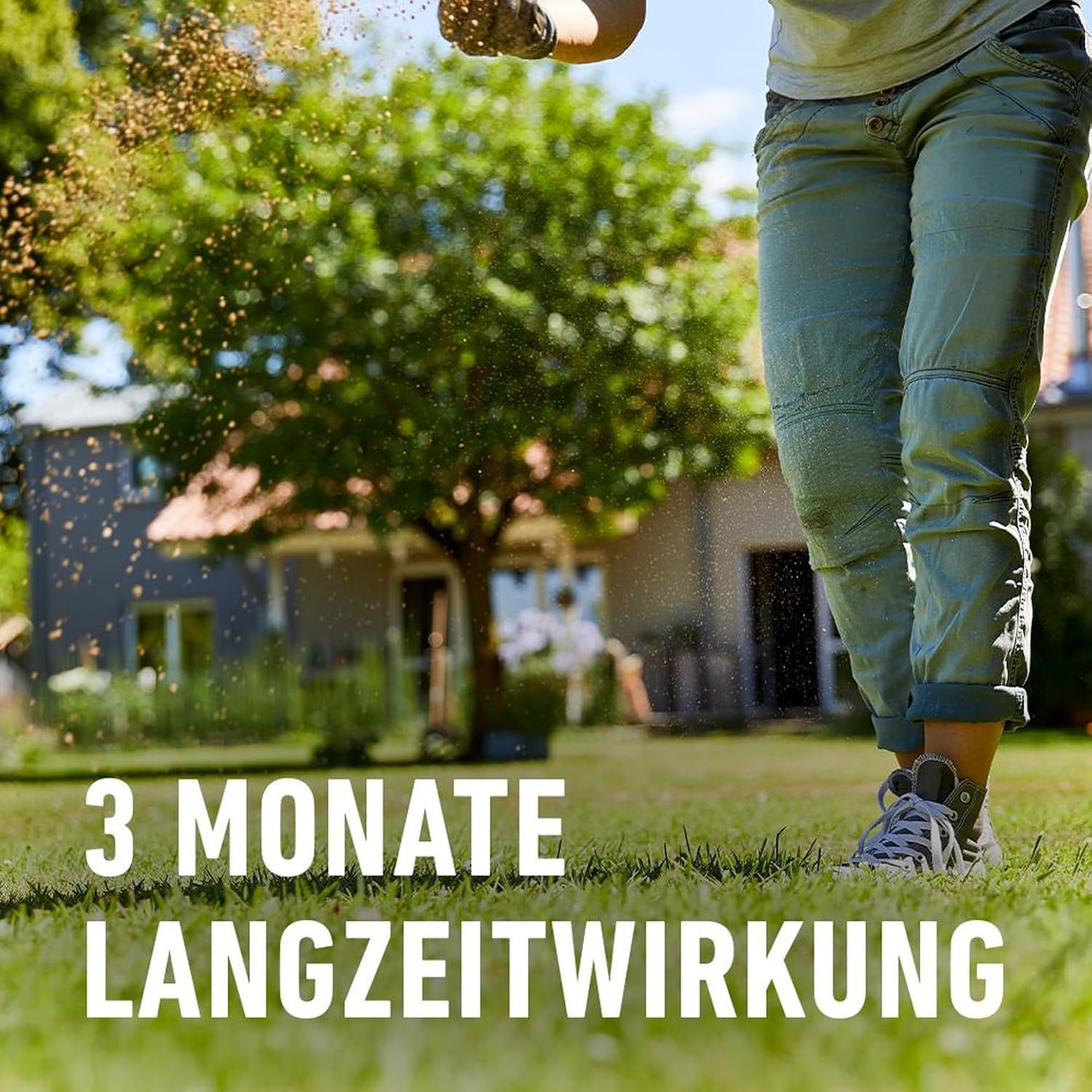 COMPO EXPERT Rasendünger mit Unkrautvernichter und Langzeitwirkung gegen Unkraut - Rasen Floranid® 15-5-8(+3) mit Unkrautvernichter | Gegen Unkraut - Rasen Floranid® 15-5-8(+3) mit Unkrautvernichter