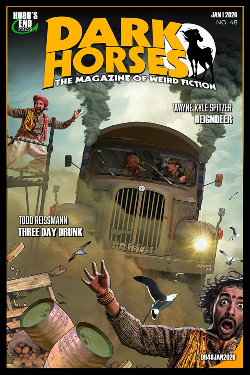 Cover of Dark Horses: The Magazine of Weird Fiction, January 2026