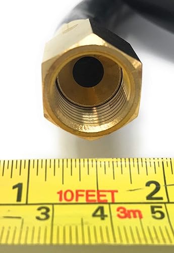 Miniatura 3 de Conjunto de manguera regulador de gas propano LP de 6 'conector de montaje de manguera de flare de 38 "x 38" macho NPT 910-088