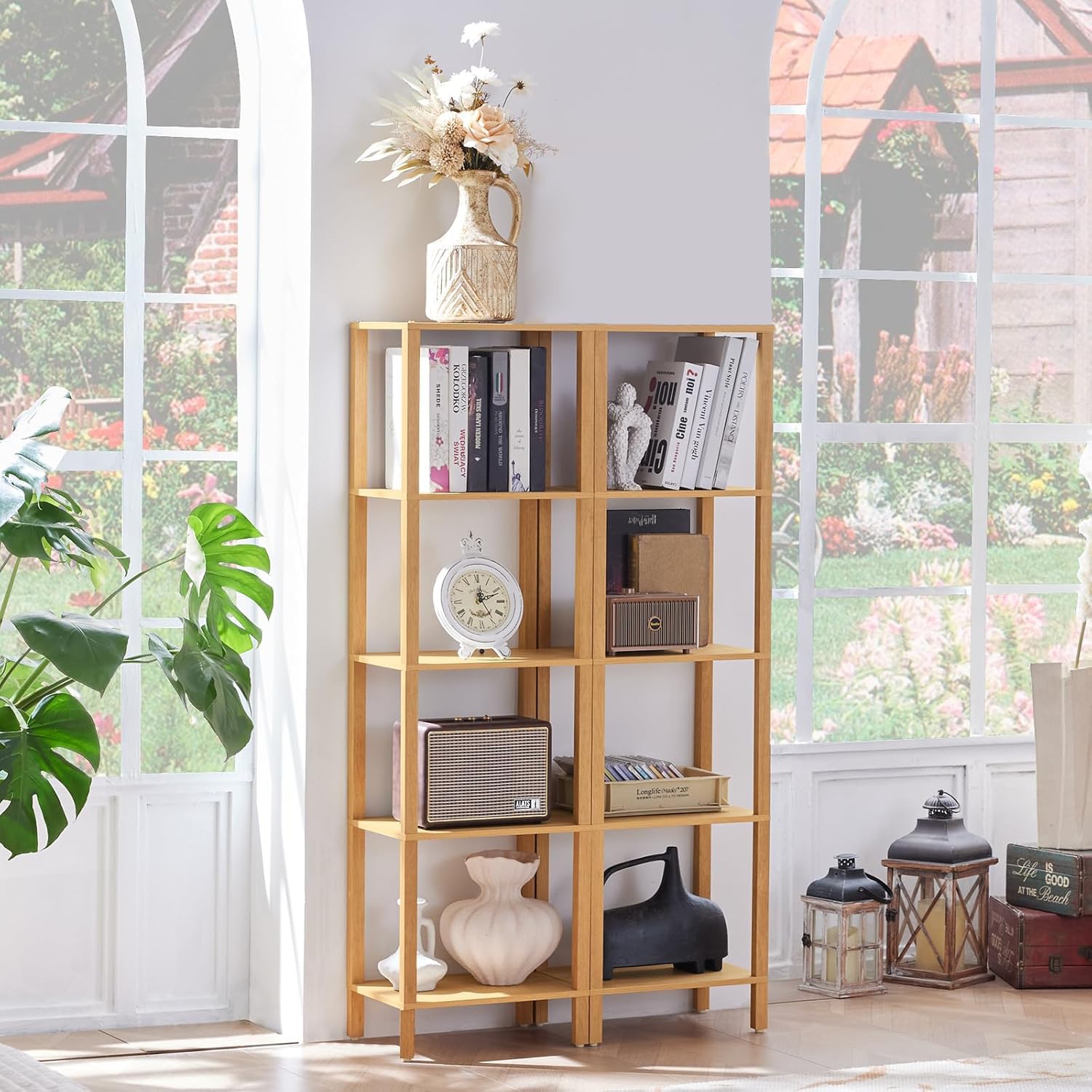 Fdouyo Badezimmer Regal Bambus 5 Ablagen Wohnzimmerregal 140x33cm Bad Kche  Kinderzimmer Wohnzimmer Bcherregal Eckregal Mehrzweckregal : Amazon.de:  Kche, Haushalt & Wohnen