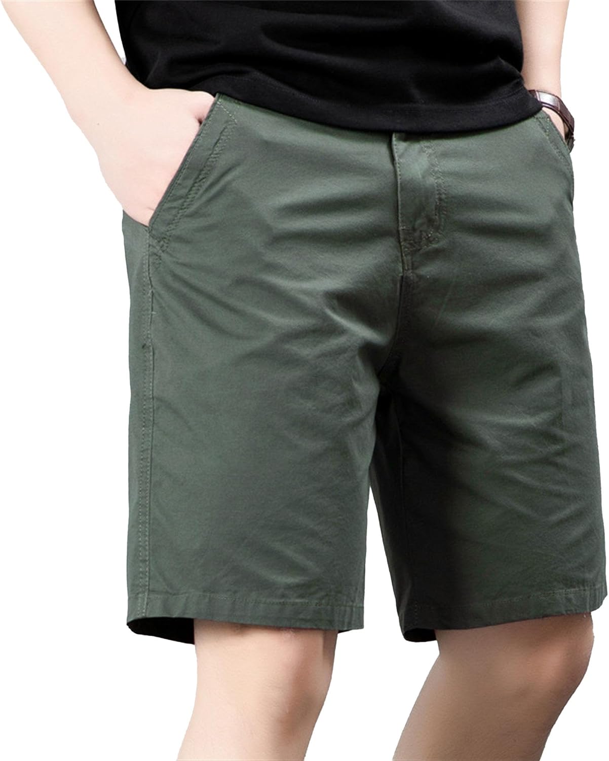 Men's Breathable High Street Cargo Shorts Casual Lightweight Classic Leisure Shorts Outdoor Dry Comfort Beach Short