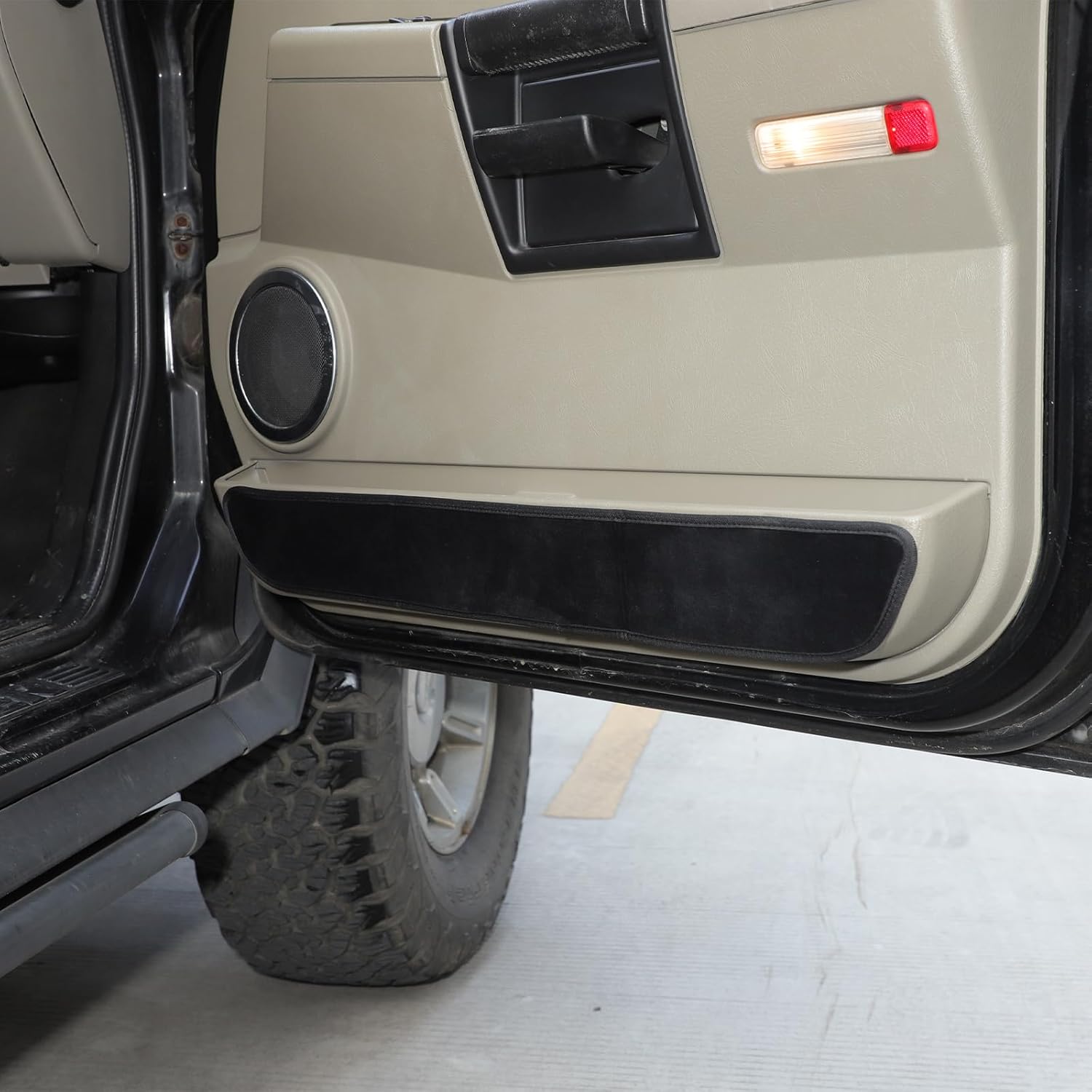 Car Door Anti Kick Pad Cover Compatible with Hummer H2 2003-2009 Accessories, Door Scratch Protector Molding Trim, 4Pcs