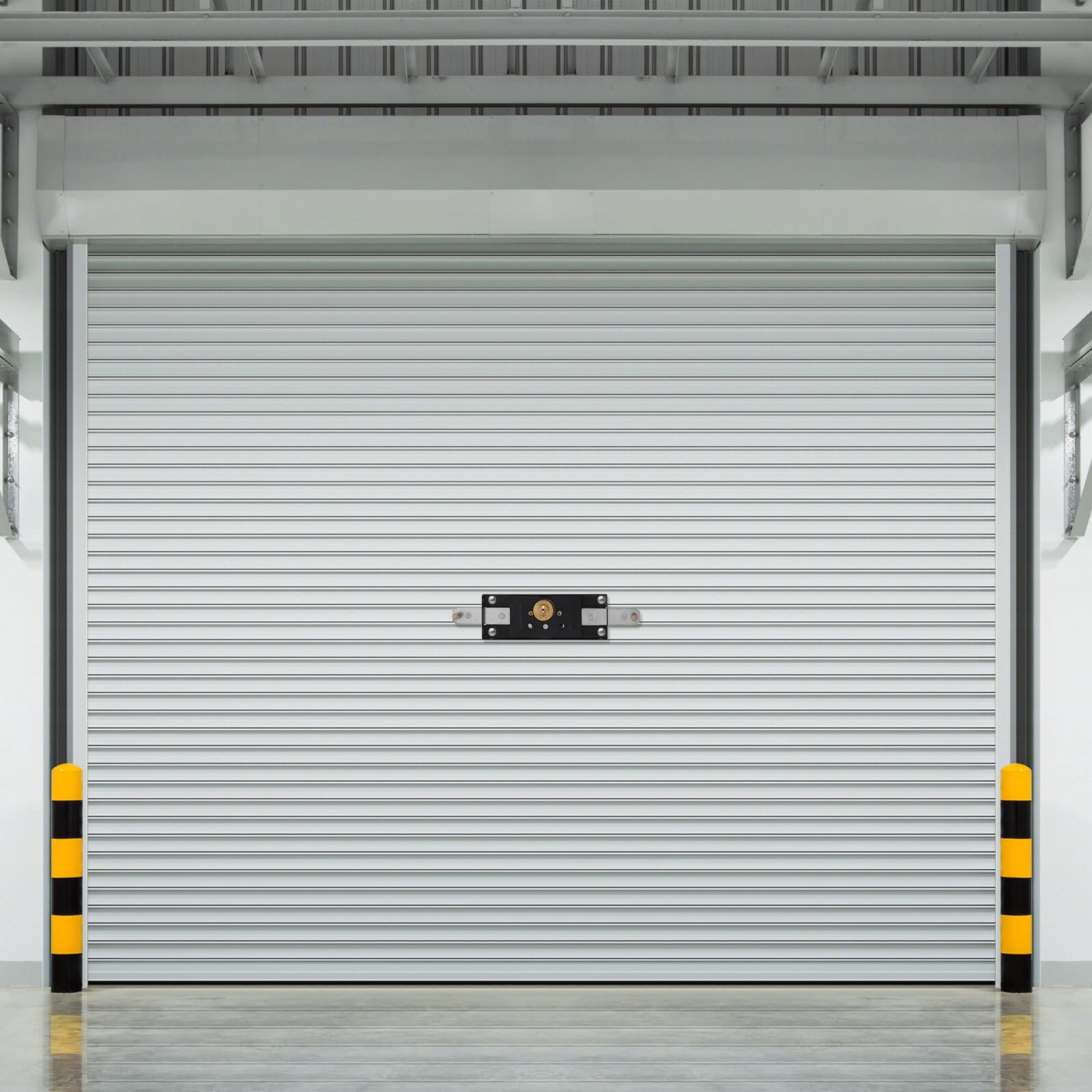 Serratura per Porta Serranda in Ferro per Garage, Uso Commerciale | Chiusura per Porte Avvolgibili e Saracinesche, Design Robusto e Affidabile, Aspetto Moderno
