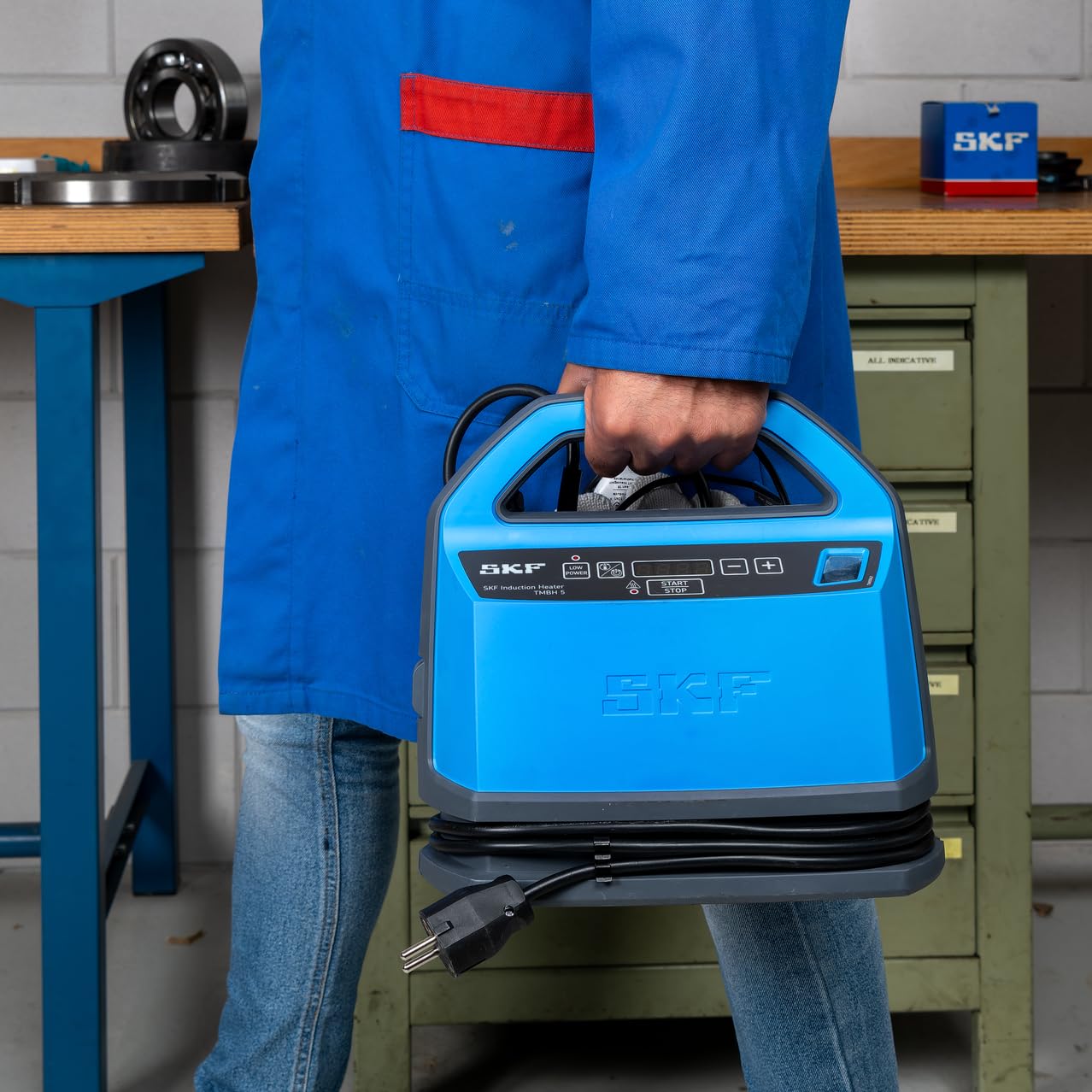 SKF Tragbares Induktions-Anwärmgerät TMBH 5 für 230 V -Eine leichte und kompakte Lösung für das Anwärmen von Lagern
