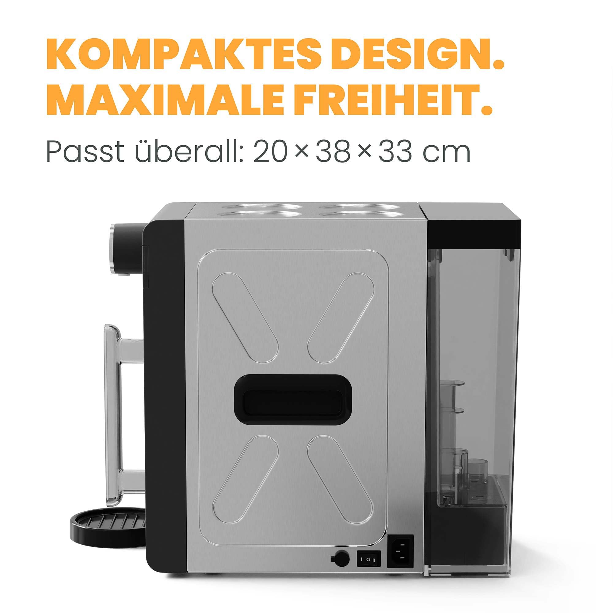 smardy blue CampingBar genius, mobile Osmoseanlage für Camping & Wohnmobil | Netz-, 12/24V- und Powerbank-Betrieb, Heißwasser bis 95 °C – ausgezeichnet mit dem German Design Award 2025