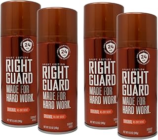 Right Guard Deodorant Spray Original - Made For Hard Work - 8.5 oz, Pack of 4