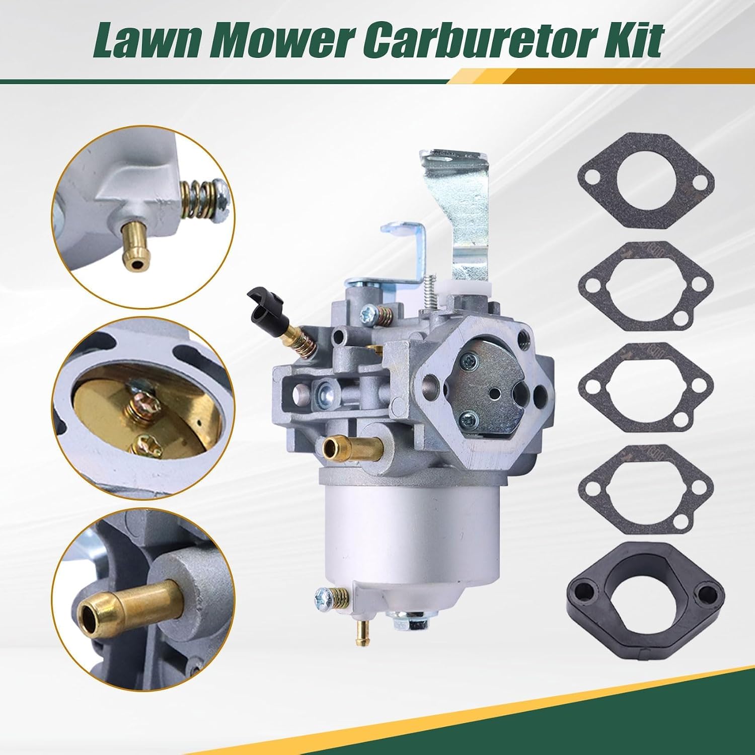 XQSMWF Carburetor Carb Set Compatible With Vanguard 9hp Engine Briggs and Stratton 715312 715318 185432 715670 715668#185432-0614-E1 185432-0559-E1 185432-0546-E1 185432-0613-E1 185432-0271-E1