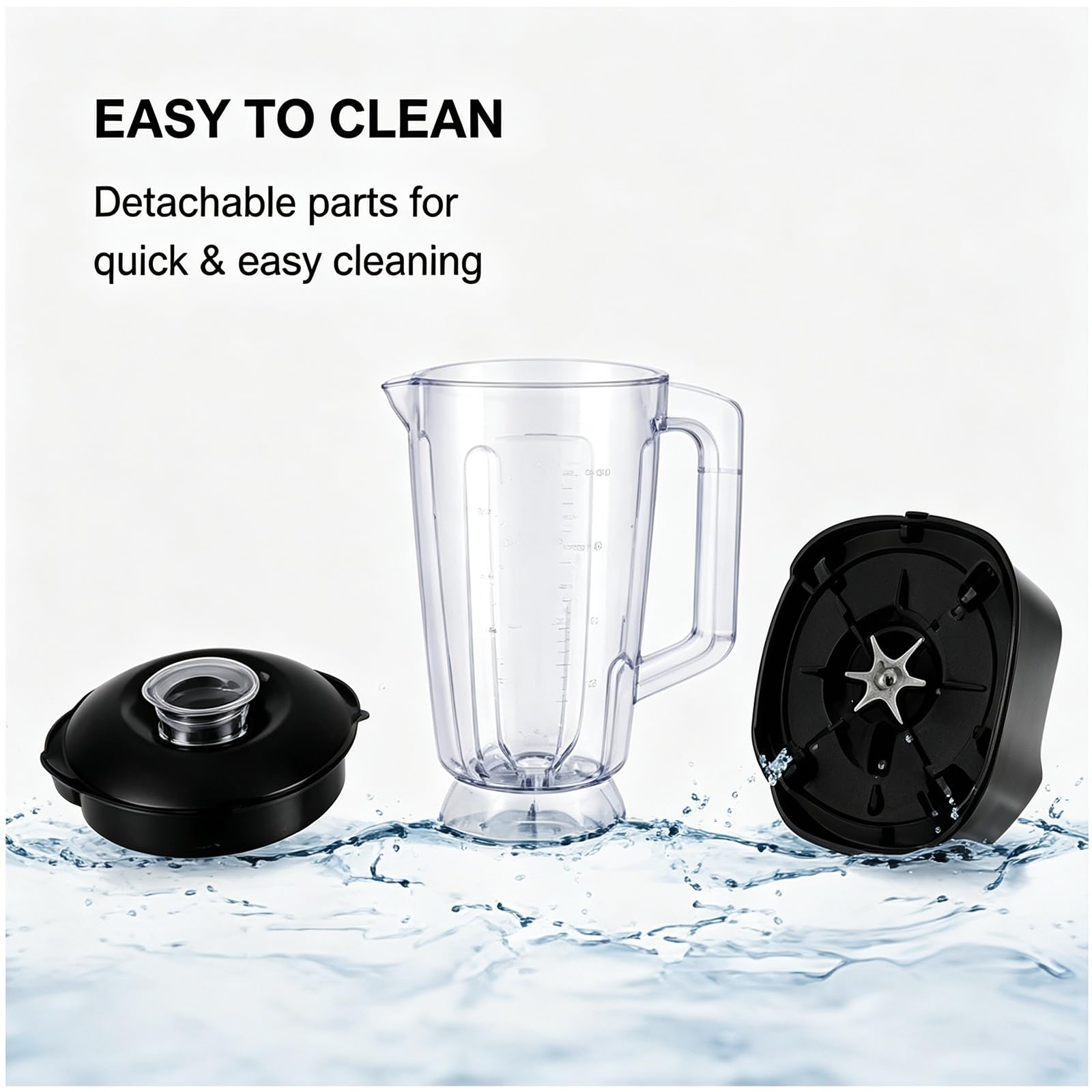 Frullatore E Robot Da Cucina Compatto 4-In-1, Spremiagrumi Portatile Da 400w for Smoothie, Tritacarne E Macinacaffè, Caraffa 0,8 L for Frullati, Tritatura E Macinatura Di Frutta Secca