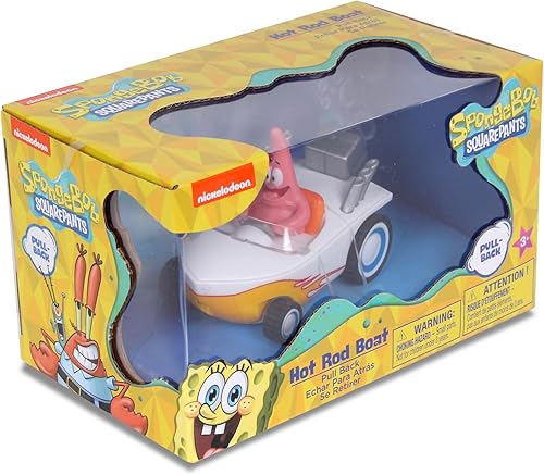 Miniatura 7 de Bob Esponja Tire hacia atrás Patrick Hot Rod Barco