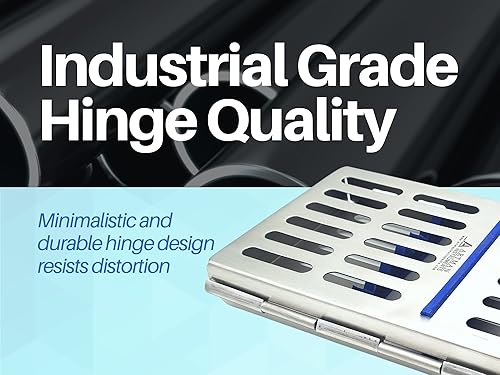 Miniatura 8 de ARTMAN - Caja de instrumentos para 5, 7, 10 y 20 instrumentos, organizador de instrumentos dentales (para 5 instrumentos)